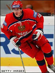 Evgeni Malkin in Russia's national hockey team